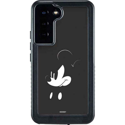 Disney Mickey Mouse Black and White Galaxy S23 Plus Waterproof Case