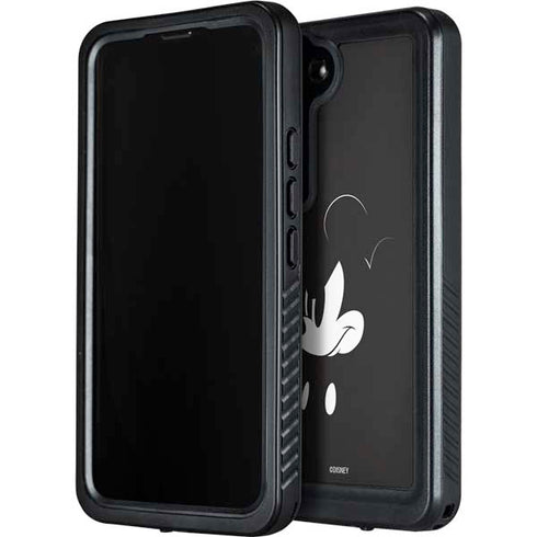 Disney Mickey Mouse Black and White Galaxy S23 Plus Waterproof Case
