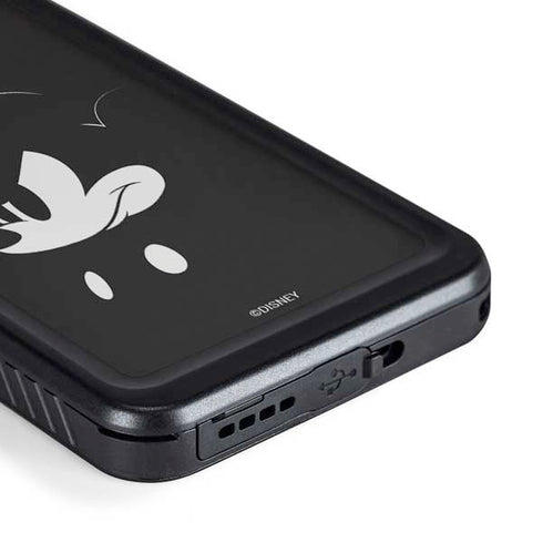 Disney Mickey Mouse Black and White Galaxy S23 Plus Waterproof Case