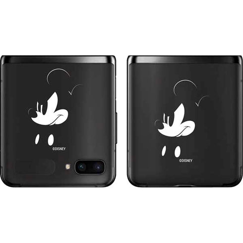 Disney Mickey Mouse Black and White Galaxy Z Flip Skin