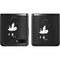 Disney Mickey Mouse Black and White Galaxy Z Flip Skin
