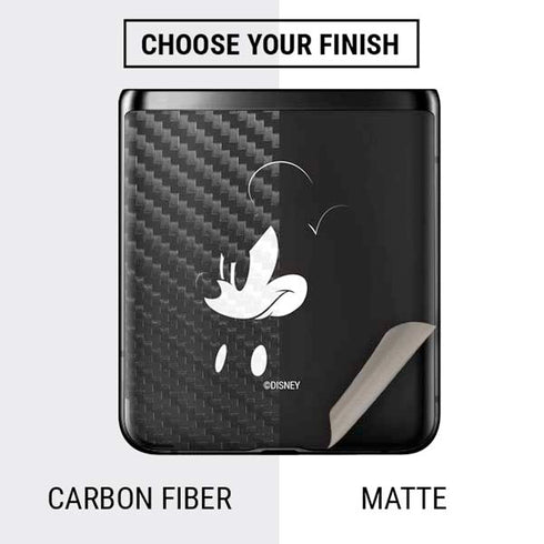 Disney Mickey Mouse Black and White Galaxy Z Flip Skin