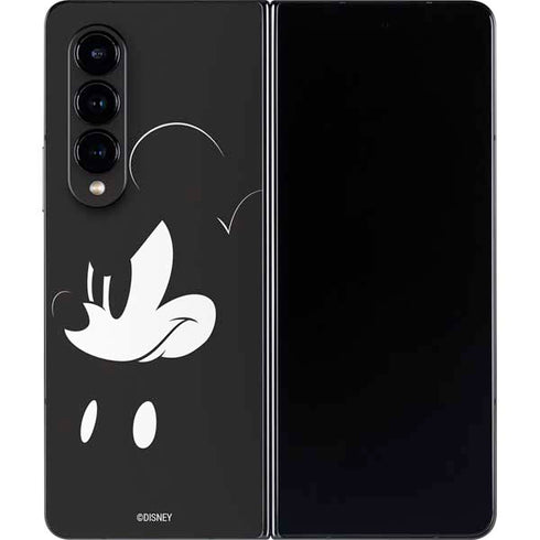 Disney Mickey Mouse Black and White Galaxy Z Fold4 5G Skin