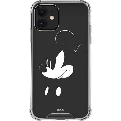 Disney Mickey Mouse Black and White iPhone 12 Clear Case