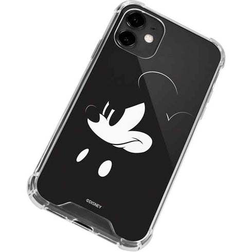 Disney Mickey Mouse Black and White iPhone 12 Clear Case