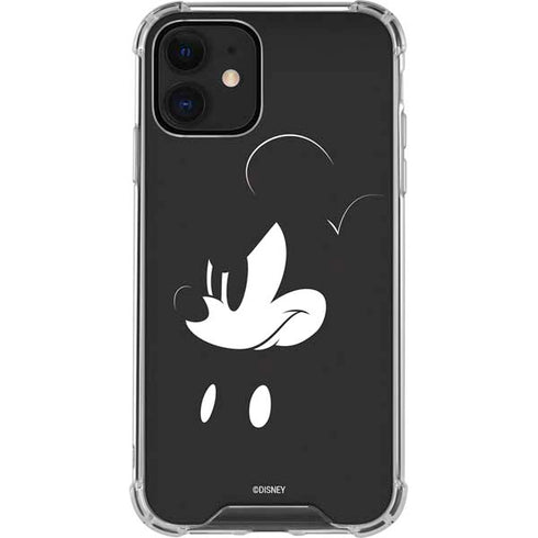 Disney Mickey Mouse Black and White iPhone 12 Mini Clear Case