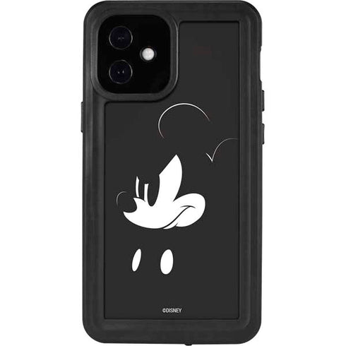 Disney Mickey Mouse Black and White iPhone 12 Mini Waterproof Case