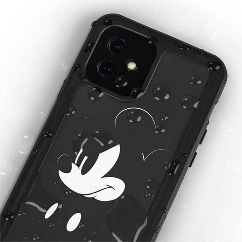 Disney Mickey Mouse Black and White iPhone 12 Mini Waterproof Case