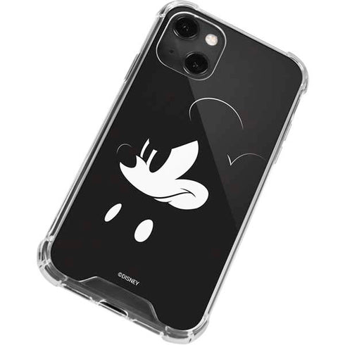 Disney Mickey Mouse Black and White iPhone 13 Mini Clear Case