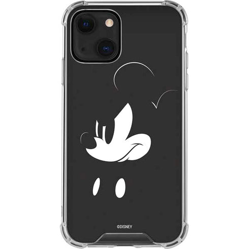Disney Mickey Mouse Black and White iPhone 14 Clear Case