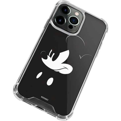 Disney Mickey Mouse Black and White iPhone 14 Pro Clear Case