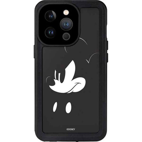 Disney Mickey Mouse Black and White iPhone 14 Pro Waterproof Case