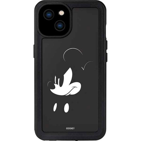 Disney Mickey Mouse Black and White iPhone 15 Plus Waterproof Case