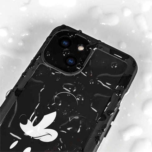Disney Mickey Mouse Black and White iPhone 15 Plus Waterproof Case