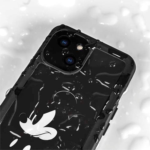 Disney Mickey Mouse Black and White iPhone 15 Waterproof Case