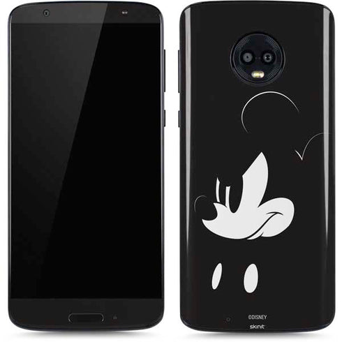 Disney Mickey Mouse Black and White Moto G6 Skin