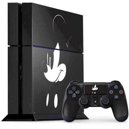 Disney Mickey Mouse Black and White PS4 Console and Controller Bundle Skin