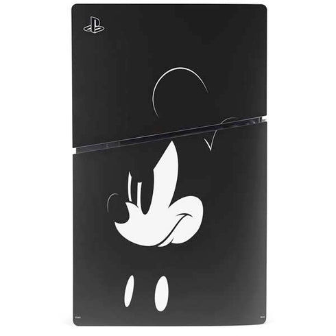 Disney Mickey Mouse Black and White PS5 Slim Disk Bundle Skin