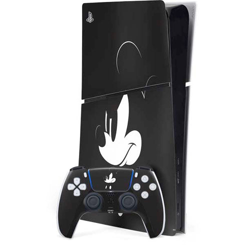 Disney Mickey Mouse Black and White PS5 Slim Digital Edition Console Skin