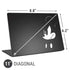 Disney Mickey Mouse Black and White Universal Laptop 11in (8.8 x 6.2in) Skin