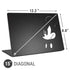 Disney Mickey Mouse Black and White Universal Laptop 15in (12.2 x 8.8in) Skin