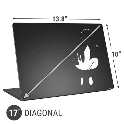 Disney Mickey Mouse Black and White Universal Laptop 17in (13.8 x 10in) Skin