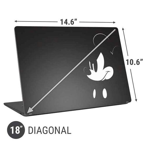 Disney Mickey Mouse Black and White Universal Laptop 18in (14.6 x 10.6in) Skin