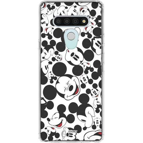 Disney Mickey Mouse Face Pattern LG Stylo 6 Clear Case