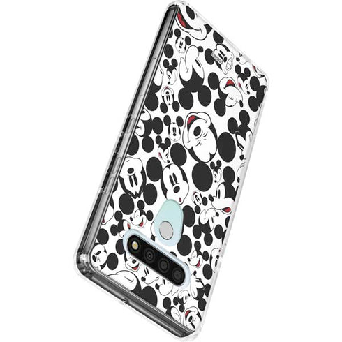 Disney Mickey Mouse Face Pattern LG Stylo 6 Clear Case