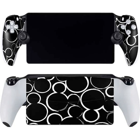 Disney Mickey Mouse Logo Pattern PlayStation Portal Remote Player Skin