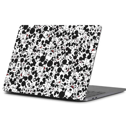 Disney Mickey Mouse Face Pattern Apple MacBook Pro 13-inch Skin