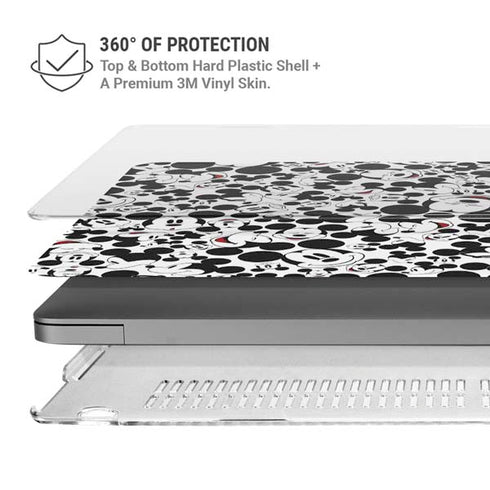 Disney Mickey Mouse Face Pattern MacBook Pro 16in (2021-25) Case plus Skin