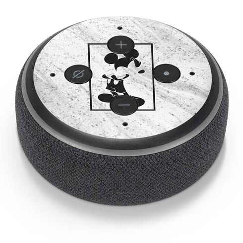 Disney Mickey Mouse Shape on Marble Amazon Echo Dot Skin