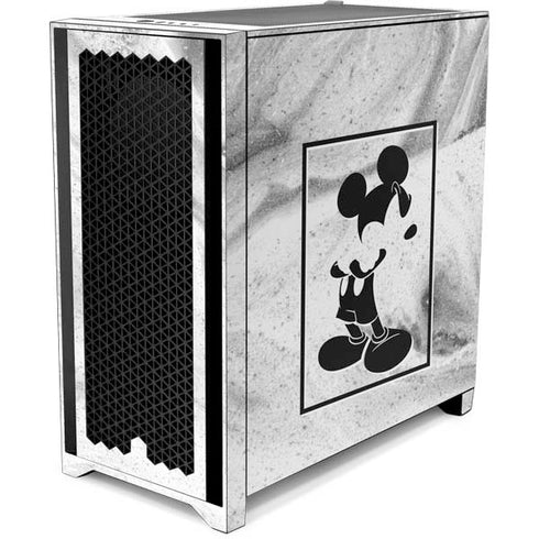 Disney Mickey Mouse Shape on Marble Corsair 4000D Tempered Glass Mid-Tower ATX Case Skin