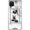 Disney Mickey Mouse Shape on Marble Galaxy A12 Clear Case