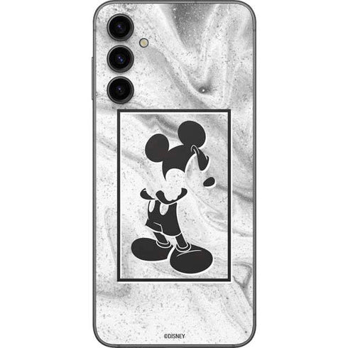 Disney Mickey Mouse Shape on Marble Galaxy A14 5G Skin