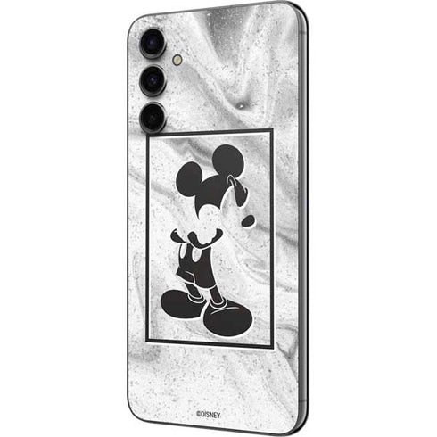 Disney Mickey Mouse Shape on Marble Galaxy A14 5G Skin