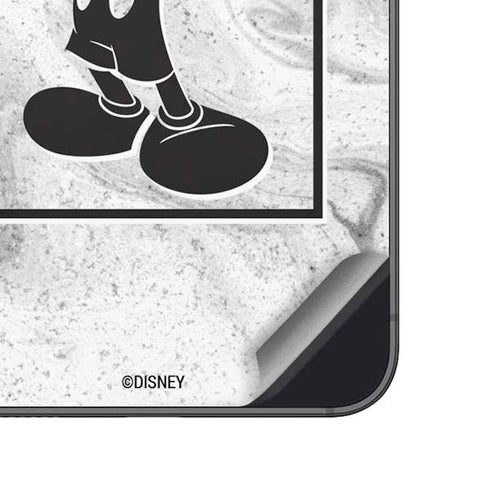 Disney Mickey Mouse Shape on Marble Galaxy A14 5G Skin