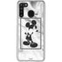 Disney Mickey Mouse Shape on Marble Galaxy A21 Clear Case