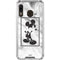 Disney Mickey Mouse Shape on Marble Galaxy A30 Clear Case