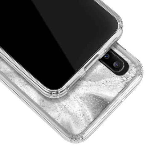 Disney Mickey Mouse Shape on Marble Galaxy A30 Clear Case