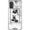 Disney Mickey Mouse Shape on Marble Galaxy A32 5G Clear Case