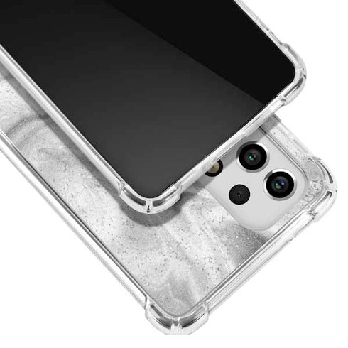 Disney Mickey Mouse Shape on Marble Galaxy A53 5G Clear Case