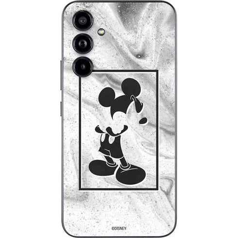Disney Mickey Mouse Shape on Marble Galaxy A54 5G Skin