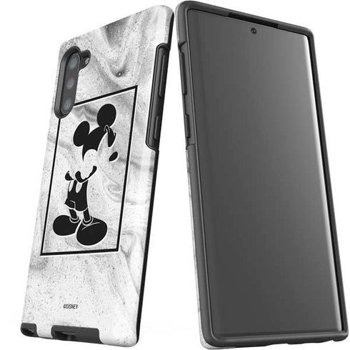 Disney Mickey Mouse Shape on Marble Galaxy Note 10 Pro Case