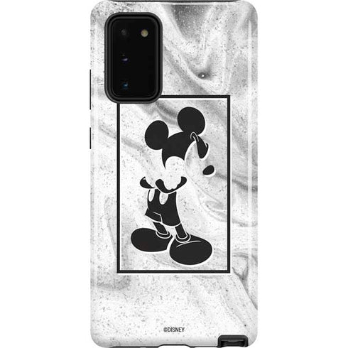 Disney Mickey Mouse Shape on Marble Galaxy Note20 5G Pro Case