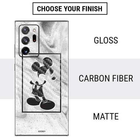 Disney Mickey Mouse Shape on Marble Galaxy Note20 Ultra 5G Skin