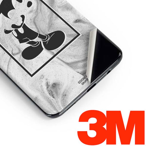 Disney Mickey Mouse Shape on Marble Galaxy S10 Skin