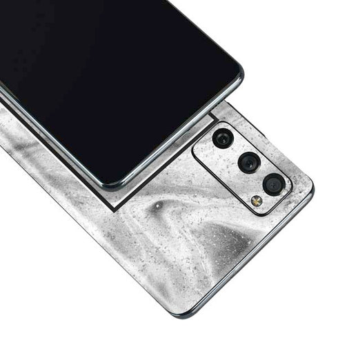 Disney Mickey Mouse Shape on Marble Galaxy S20 Fan Edition Skin