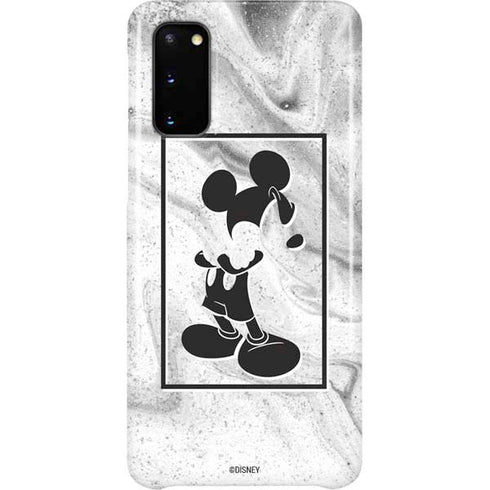 Disney Mickey Mouse Shape on Marble Galaxy S20 Lite Case